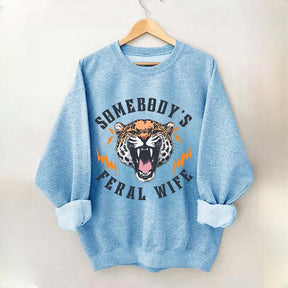 Trendy Feral Wife Leopard Sweatshirt
