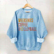Weekends Coffee Volleyball Cute Sweatshirt