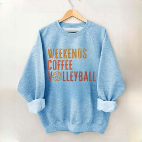 Weekends Coffee Volleyball Cute Sweatshirt