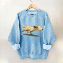 Cute Running Dog Sweatshirt