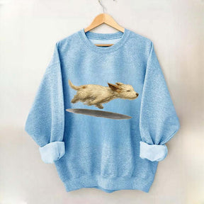 Cute Running Dog Sweatshirt