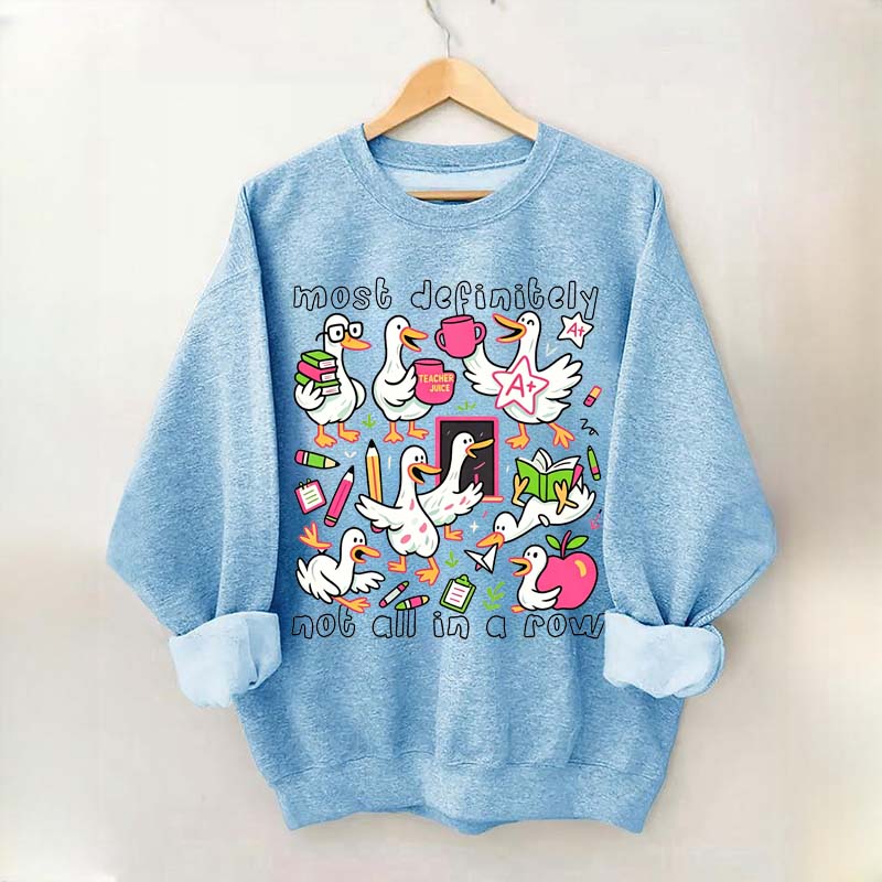 Goose Back to School Ducks In a Row Sweatshirt
