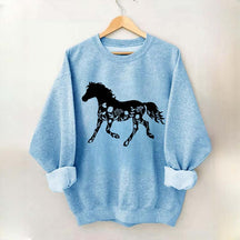 Floral Horse Sweatshirt