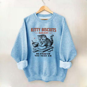Sourdough Bread Kitty Biscuit Sweatshirt