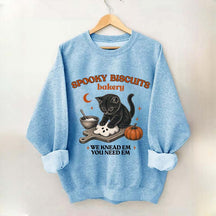 Kitty Biscuits Vintage Baking Pumpkin Sweatshirt