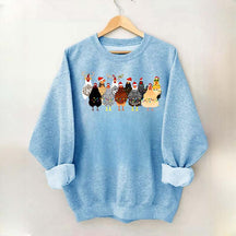 Funny Christmas Holiday Chickens Sweatshirt