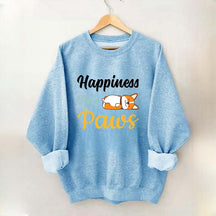 Happiness Has Paws Sweatshirt