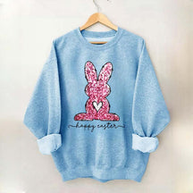 Pink Happy Easter Sweatshirt