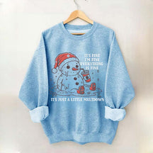 Funny Christmas Mental Health Sweatshirt