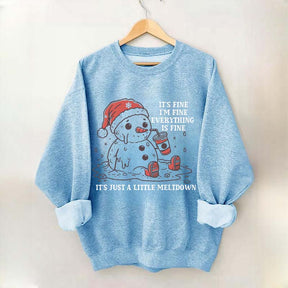 Funny Christmas Mental Health Sweatshirt