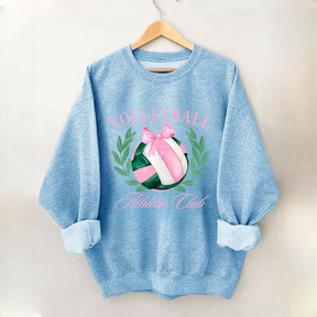 Coquette Bow Volleyball Preppy Sweatshirt