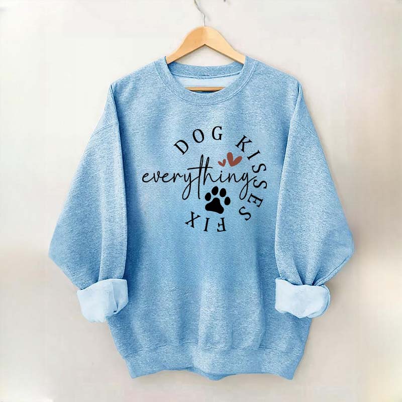 Dog Kisses Fix Everything Sweatshirt