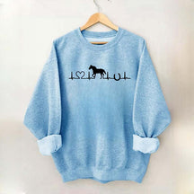 Horse Heartbeat Farm Animal Sweatshirt