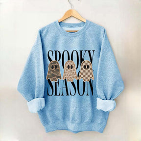 Leopard Ghost Spooky Season Sweatshirt