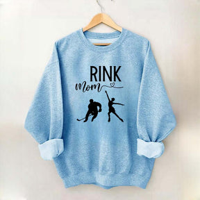 Rink Mom Hockey And Figure Skating Mom Sweatshirt