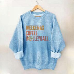 Weekends coffee volleyball Members Sweatshirt