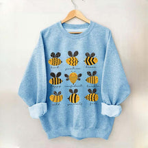 Cute Bee Positivity Teacher Sweatshirt