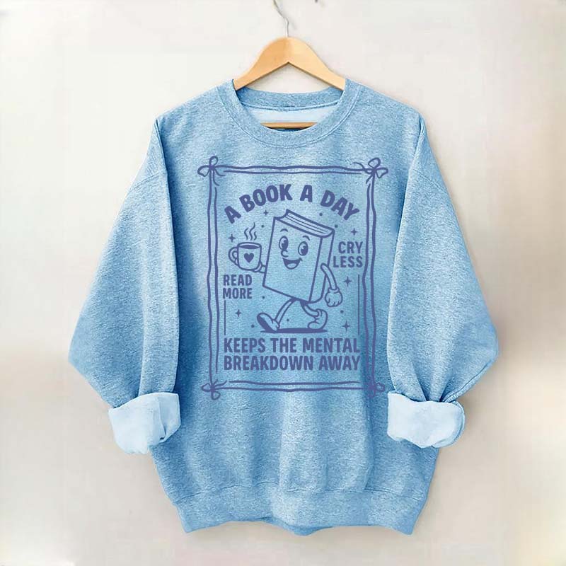 A Book A Day Bookworm Sweatshirt