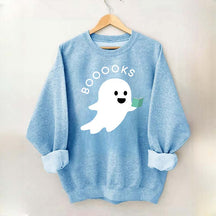 Ghost Books Reader Booooks Cute Sweatshirt