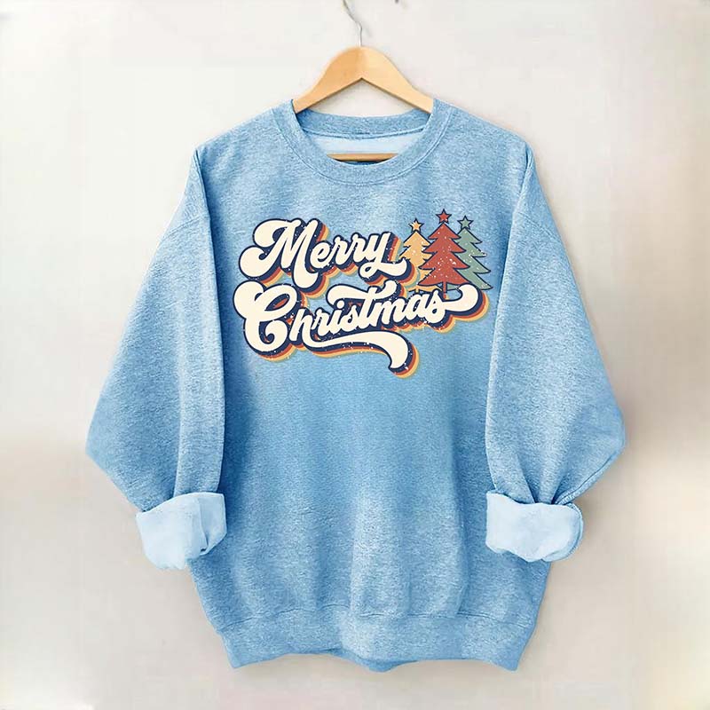 Merry Christmas Family Retro Sweatshirt