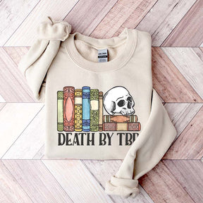 Death By TBR Books Skeleton Sweatshirt