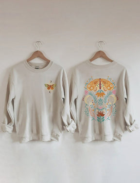 Celestial Moth Butterfly Sweatshirt