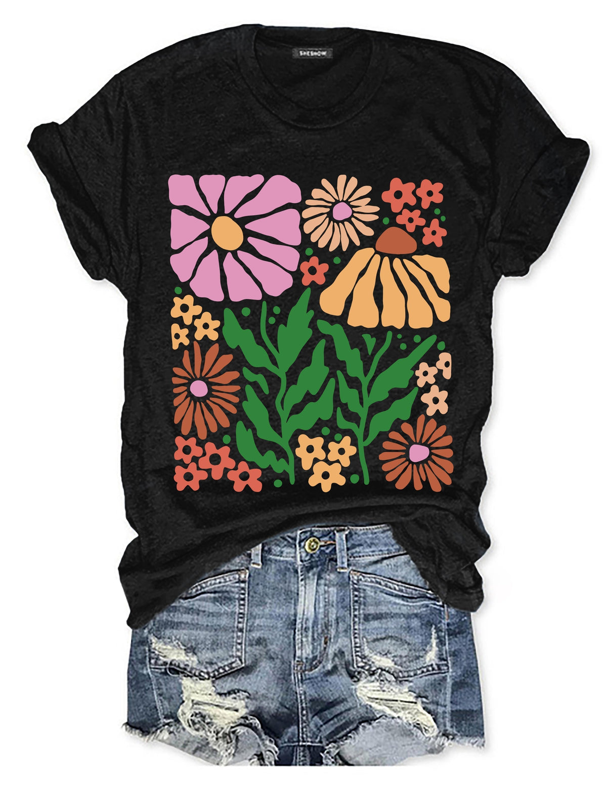 Retro Flowers T-Shirt