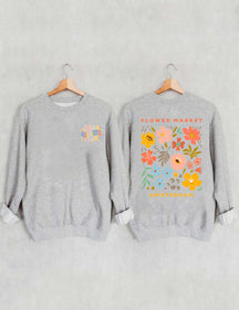 Boho Flower Market Amsterdam Sweatshirt