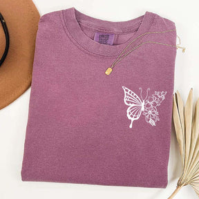 Floral Butterfly T-Shirt