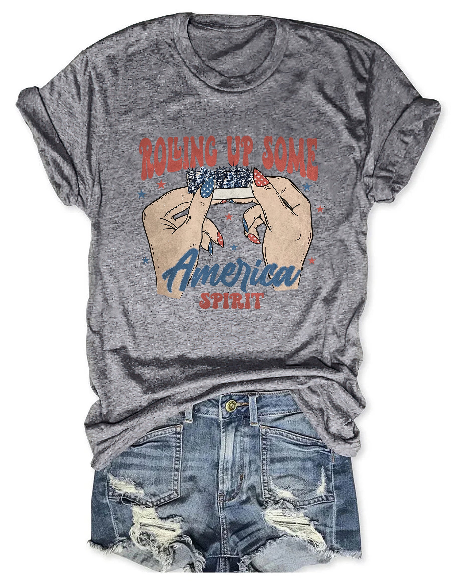 Rolling Up Some America Spirit T-shirt