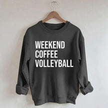 Weekend Coffee Volleyball Coach Sweatshirt