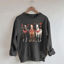 Valentines Horse Sweatshirt