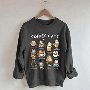 Coffee Cats Caffeine Club Sweatshirt