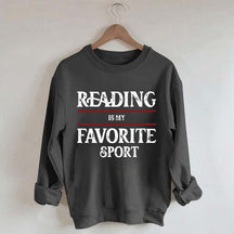 Retro Reading Is My Favorite Sport Sweatshirt