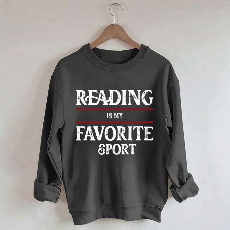 Retro Reading Is My Favorite Sport Sweatshirt