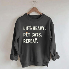 Funny Weight Lifting Cats Sweatshirt