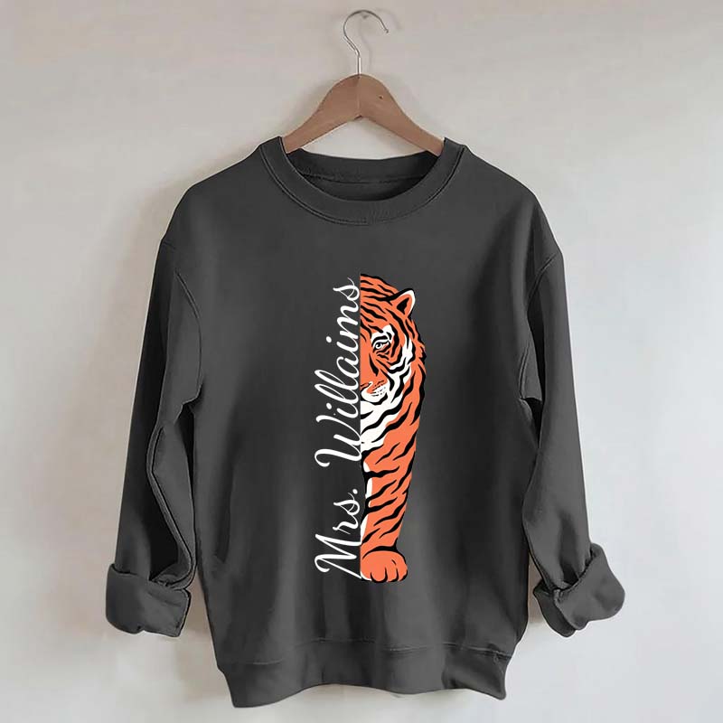 Personalized Tigers School Spirit Sweatshirt
