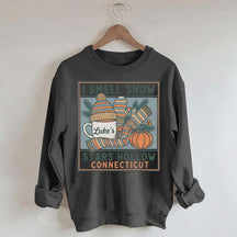 I Smell Snow Cozy Winter Season Sweatshirt