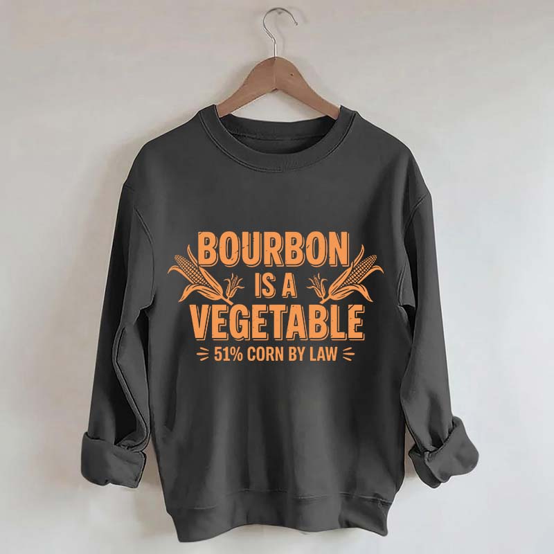 Funny Bourbon 51% Corn by Law Whiskey Sweatshirt
