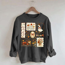Hello Fall Goose Floral Sweatshirt