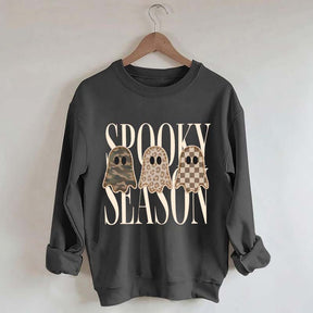 Leopard Ghost Spooky Season Sweatshirt