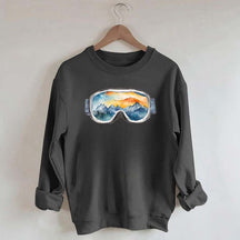 Ski Goggles Watercolor Sweatshirt