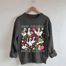 Goose Back to School Ducks In a Row Sweatshirt