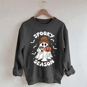 Halloween Ghost Spooky Season Coffee Sweatshirt