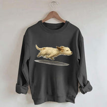 Cute Running Dog Sweatshirt