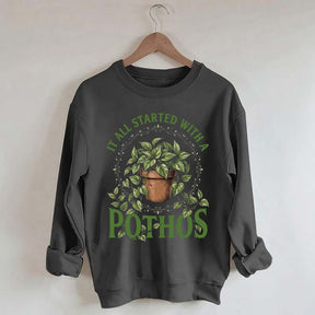 Cute Indoor Plant Pothos Sweatshirt