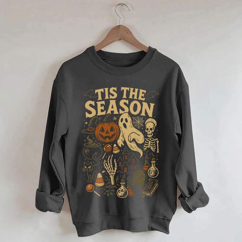 Tis' the Season Pumpkin Ghost Cute Sweatshirt