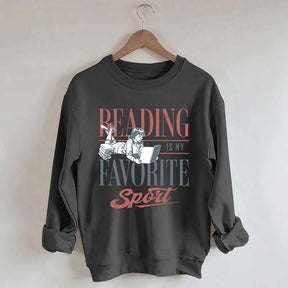 Vintage Reading Is My Favorite Sport Sweatshirt