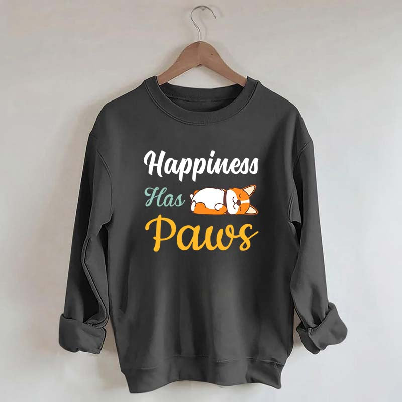 Happiness Has Paws Sweatshirt