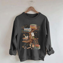 First Day Of School Black Cat Teacher Sweatshirt
